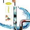 35inch Drain Clog Remover, Drain Cleaner Hair Clog Remover with Rotating Handle and 7 Refills, Drain Hair Remover Plumbing Snake, Easy and Quick Unclog Bathtub Drain, Sink, Shower (7 Pack)-1