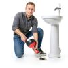 Drain Auger POPULO Auto Feed 17FT Snake for Sink, Shower, Bathtub-5