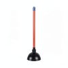 Boardwalk Toilet Plunger 18in Handle for 5-5/8in Bowls Red/Black-0