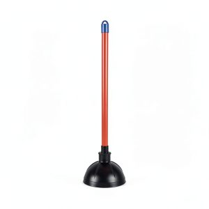 Boardwalk Toilet Plunger 18in Handle for 5-5/8in Bowls Red/Black-0