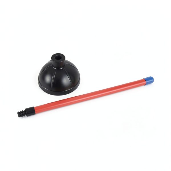 Boardwalk Toilet Plunger 18in Handle for 5-5/8in Bowls Red/Black-1