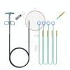 63inch Drain Clog Remover(1pack), 50inch Drain Snake Hair Remover(4pack), Flexible Metal Sink Snakes for Shower, Bathtub, Kitchen Sink, Toilet Drains, 5 Pack-1