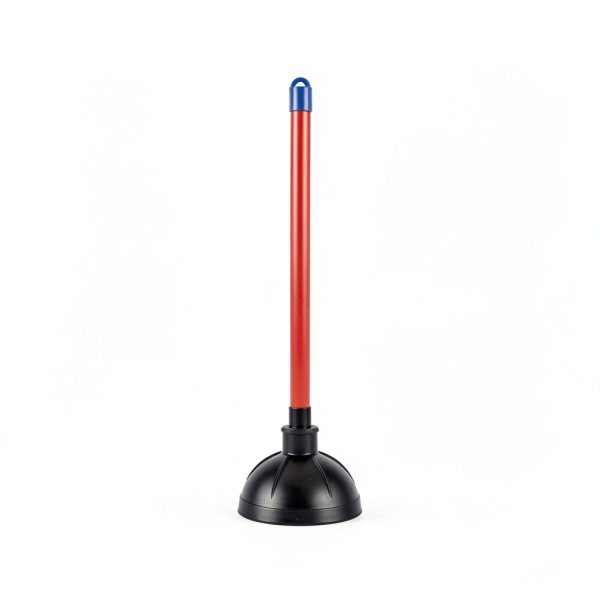 Boardwalk Toilet Plunger 18in Handle for 5-5/8in Bowls Red/Black-3