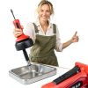 Drain Auger POPULO Auto Feed 17FT Snake for Sink, Shower, Bathtub-1